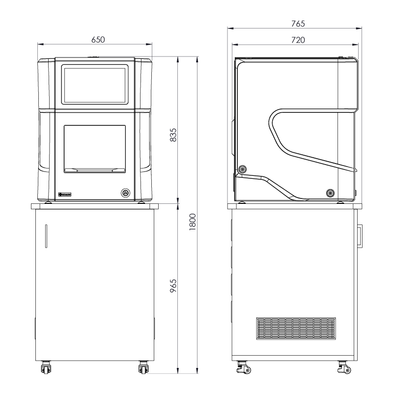 картинка Стоматологический фрезерный станок Dental Four DF 400 от HUb4LAb